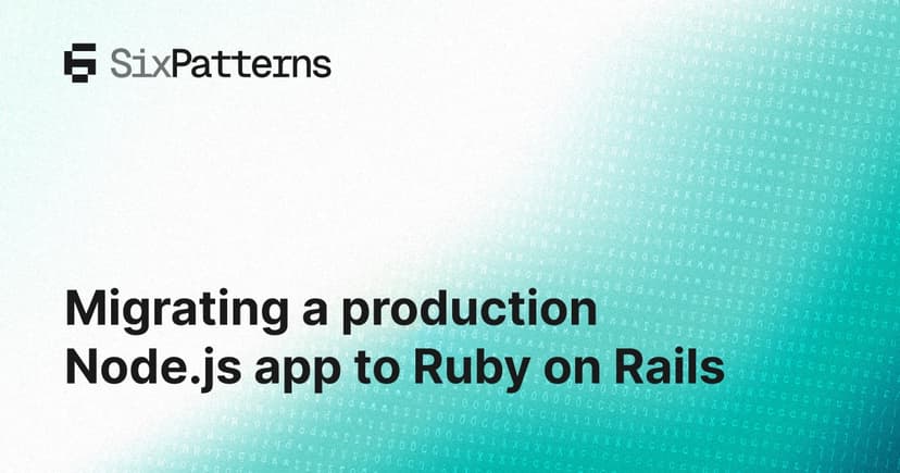 Migrating a production Node.js app to Ruby on Rails